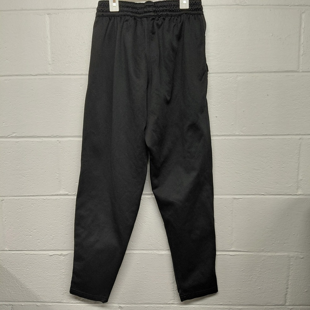 Nike Therma Big Swoosh Mens MEDIUM Pants Tapered Black White AQ2715-010 - Picture 2 of 10
